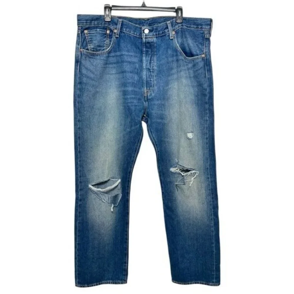 New Levi's Mens 501  93‎ Straight Blue Jeans Size 35